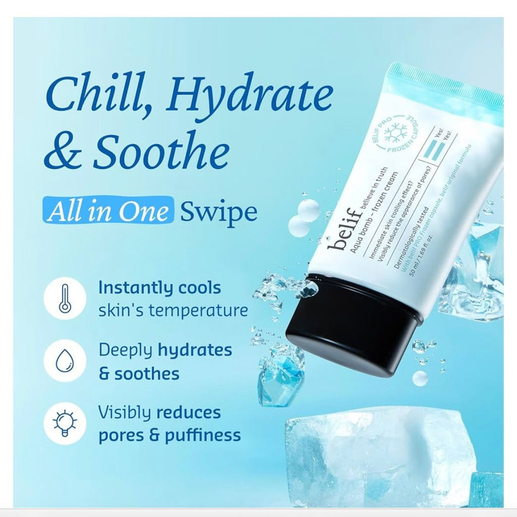 Belif Aqua Bomb - Frozen Cream - The Face Shop