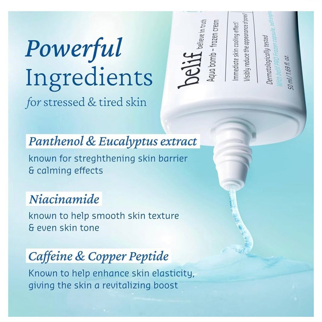 Belif Aqua Bomb - Frozen Cream - The Face Shop