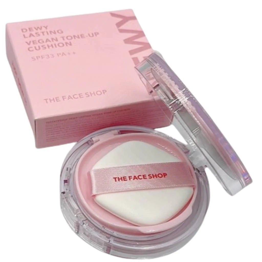 FMGT Dewy Lasting Vegan Tone - up Cushion (SPF33 PA ++) - The Face Shop