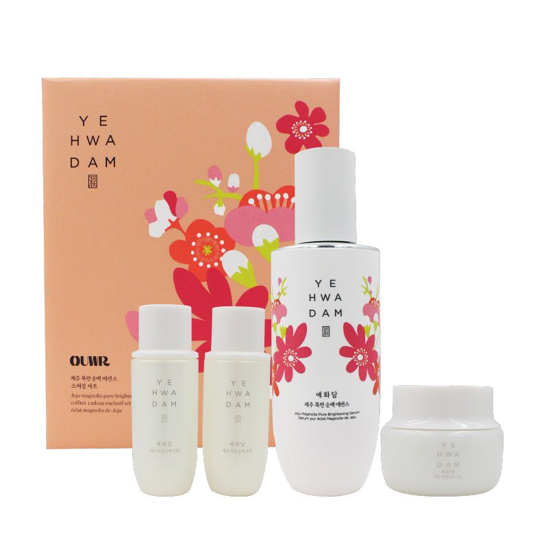 SHARE : YEHWADAM Jeju Magnolia Pure Brightening Serum Special Set (OUWR) - The Face Shop