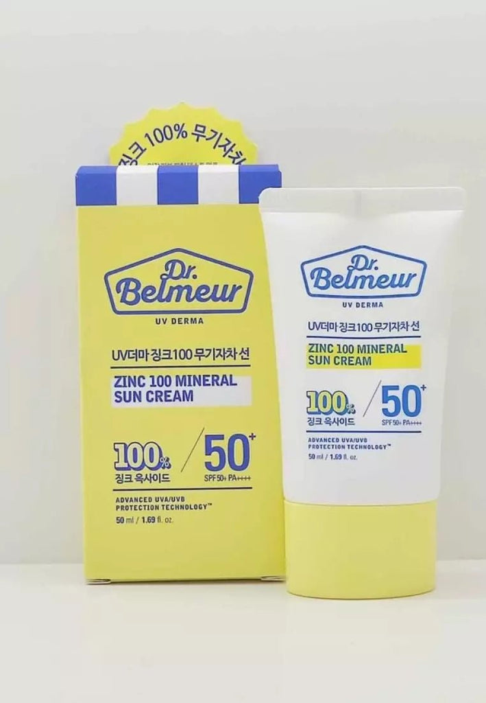 THE FACE SHOP] Dr.Belmeur UV Derma Mineral Sun Cream SPF50+ PA++++ - The Face Shop