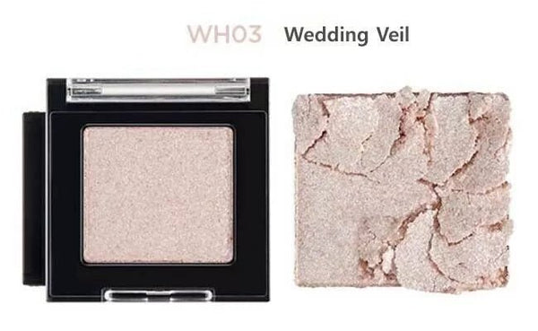 The Face shop mono cube eyeshadow ( GLITTER ) WH03 WEDDING VEIL - The Face Shop