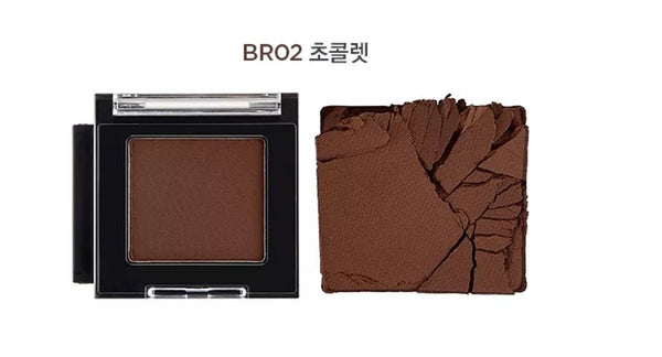 The Face shop mono cube eyeshadow ( MAT ) BRO2 CHOCOLATE - The Face Shop