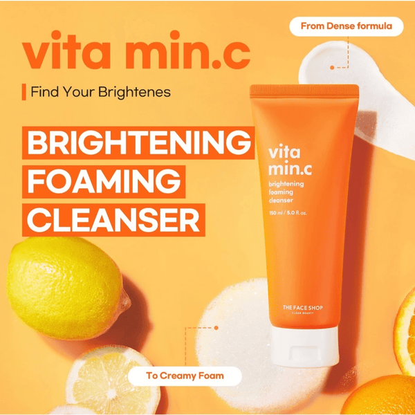 THE FACE SHOP Vitamin C Brightening Foaming Cleanser - The Face Shop