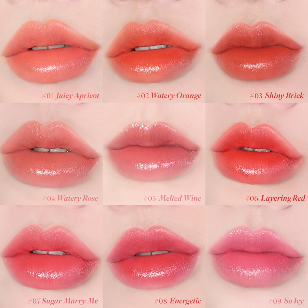 Fmgt New Boldsheer glow Lipstick watery rose 04 . - The Face Shop