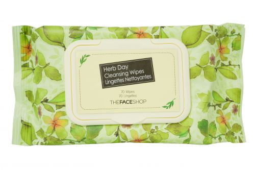 Herb Day Makeup Remover Wipes - The Face Shop - The Face Shop