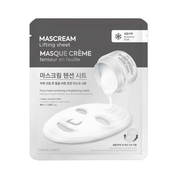 MASCREAM MASK 03 Radiance - The Face Shop