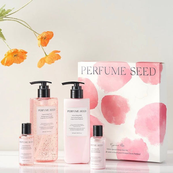 Perfume seed valvet special body care set - The Face Shop