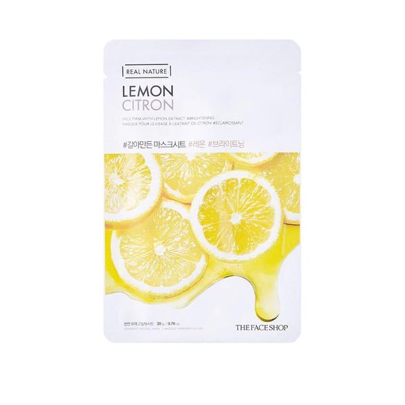 Real Nature Lemon Skin Mask - The Face Shop - The Face Shop