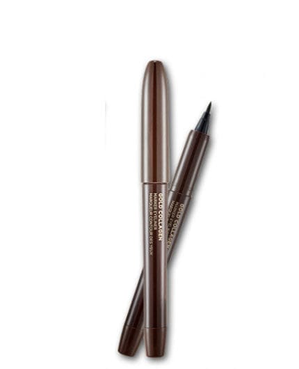 TFS.GOLD COLLAGEN MARKER EYELINER.02 BROWN - The Face Shop