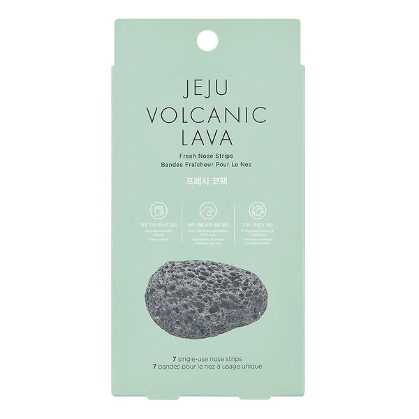 THE FACE SHOP JEJU VOLCANO LAVA FRESH NOSE STRIPS (NOSE PACK) - The Face Shop