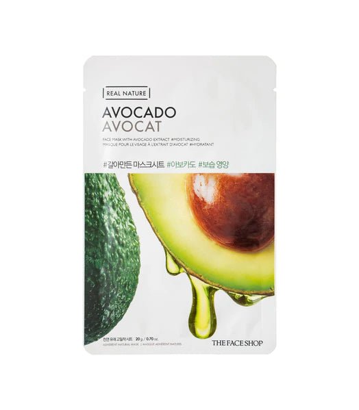 THE FACE SHOP Real Nature Avocado Mask - The Face Shop