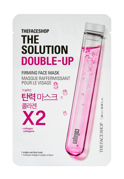 THE SOLUTION DOUBLE-UP FIRMING FACE MASK - The Face Shop