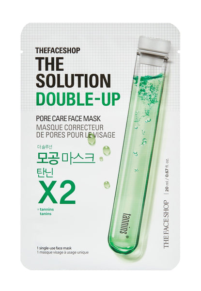 THE SOLUTION DOUBLE-UP PORE CARE FACE MASK - The Face Shop