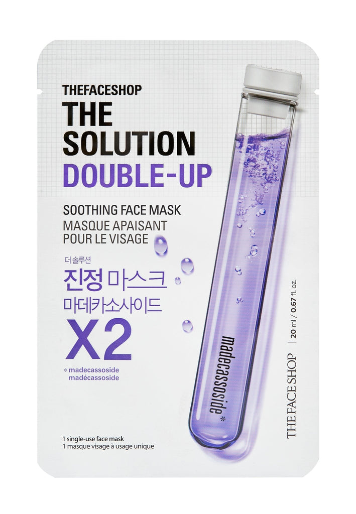 THE SOLUTION DOUBLE-UP SOOTHING FACE MASK - The Face Shop