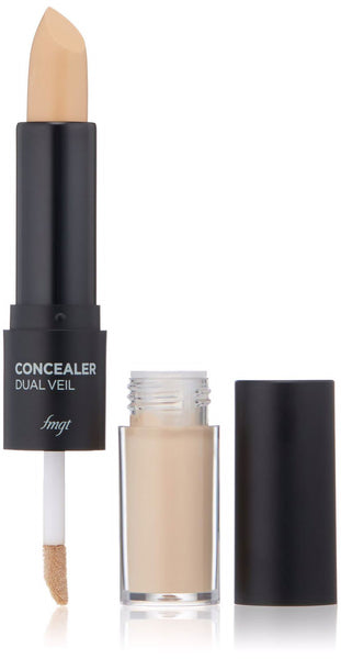 THEFACESHOP CONCEALER DUAL VEIL EX 203 NATURAL BEIGE - The Face Shop