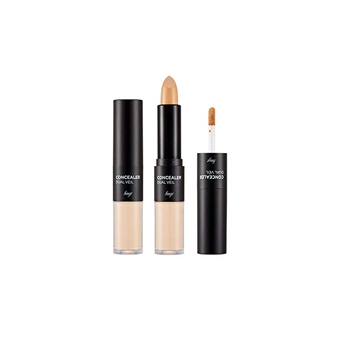 THEFACESHOP CONCEALER DUAL VEIL V201 Apricot Beige - The Face Shop