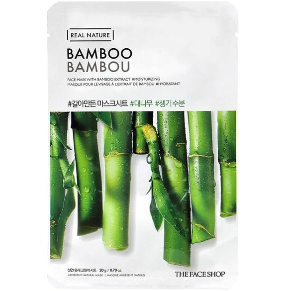 THEFACESHOP REAL NATURE BAMBOO FACE MASK - The Face Shop