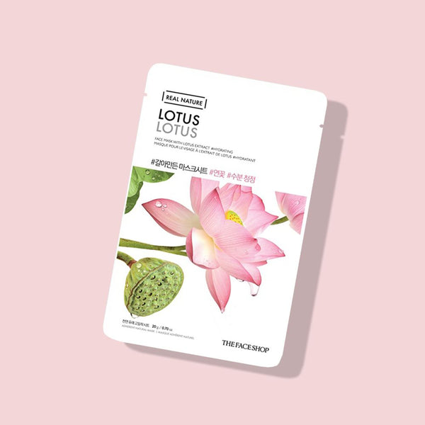 THEFACESHOP REAL NATURE LOTUS FACE MASK - The Face Shop