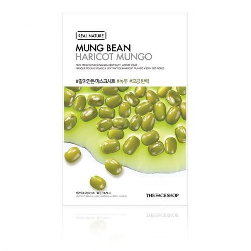 THEFACESHOP REAL NATURE MUNG BEAN FACE MASK - The Face Shop