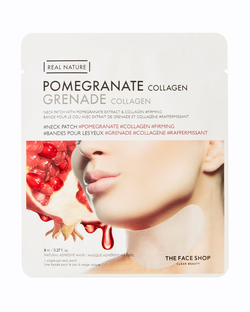 THEFACESHOP REAL NATURE Neck Patch Pomegranate Collagen - The Face Shop