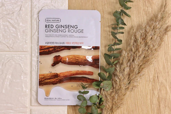 THEFACESHOP REAL NATURE RED GINSENG FACE MASK - The Face Shop