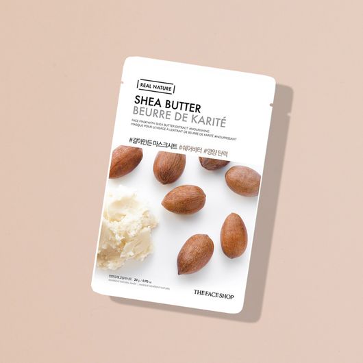 THEFACESHOP REAL NATURE SHEA BUTTER FACE MASK - The Face Shop