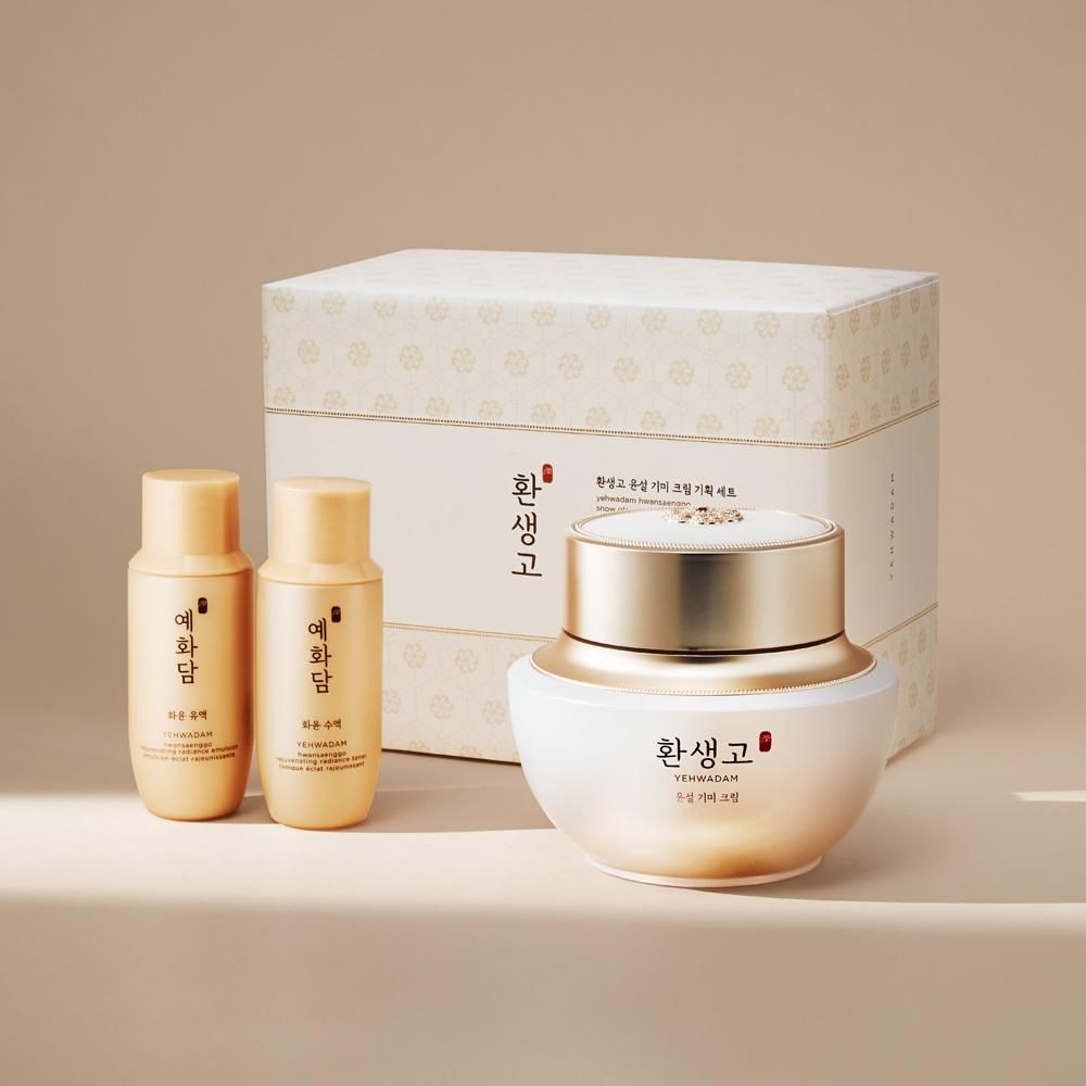 YEHWEDAM HWANSAAENGGO SNOW GLOW DARK SPOT CORRECTING CREAM SPECIAL SET - The Face Shop